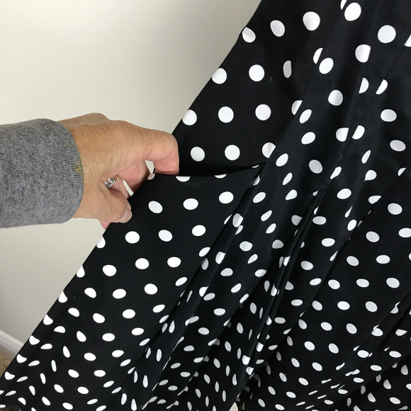 🌴 Lauren Polka dot slvls dress Sz 6 - Picture 2 of 4